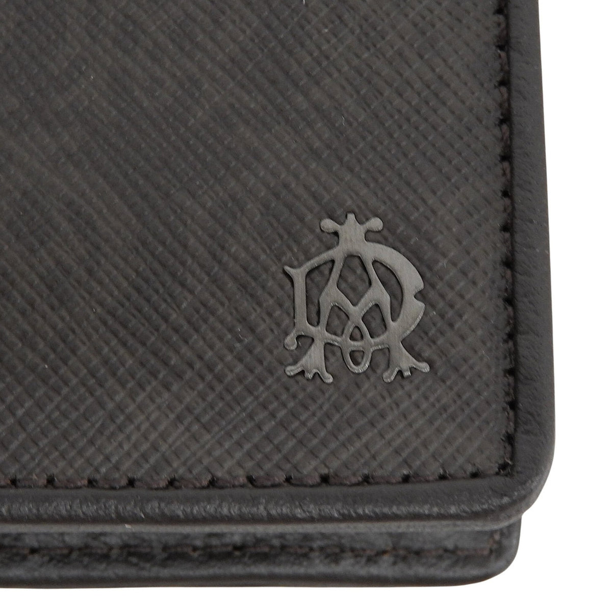 Dunhill Dark Brown Pvc Leather Long Wallet (Bi-Fold) (Pre-Owned)
