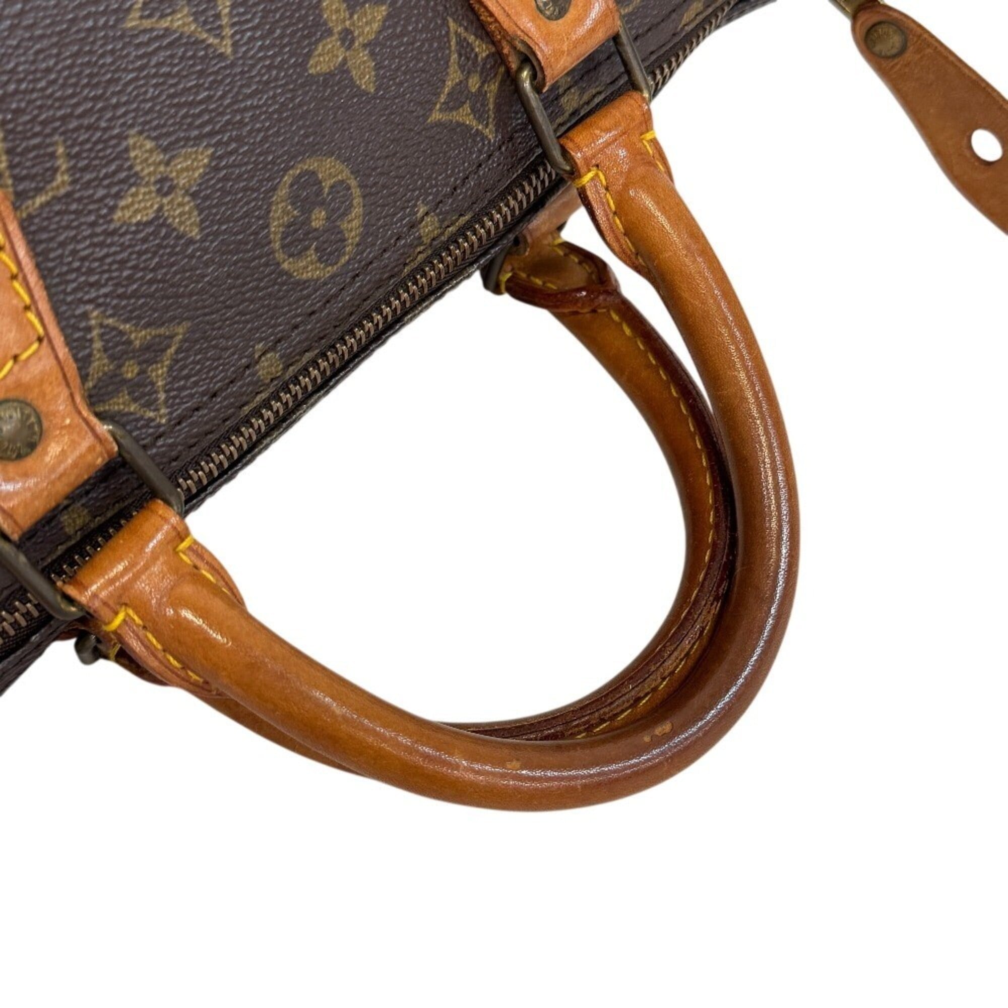 Louis Vuitton Brown Monogram Canvas Boston Bag (Pre-Owned)