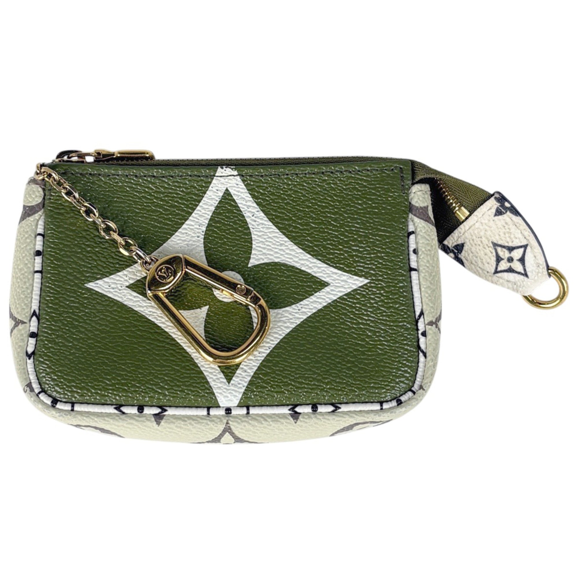 Louis Vuitton Beige Khaki Pochette Pouch (Pre-Owned)