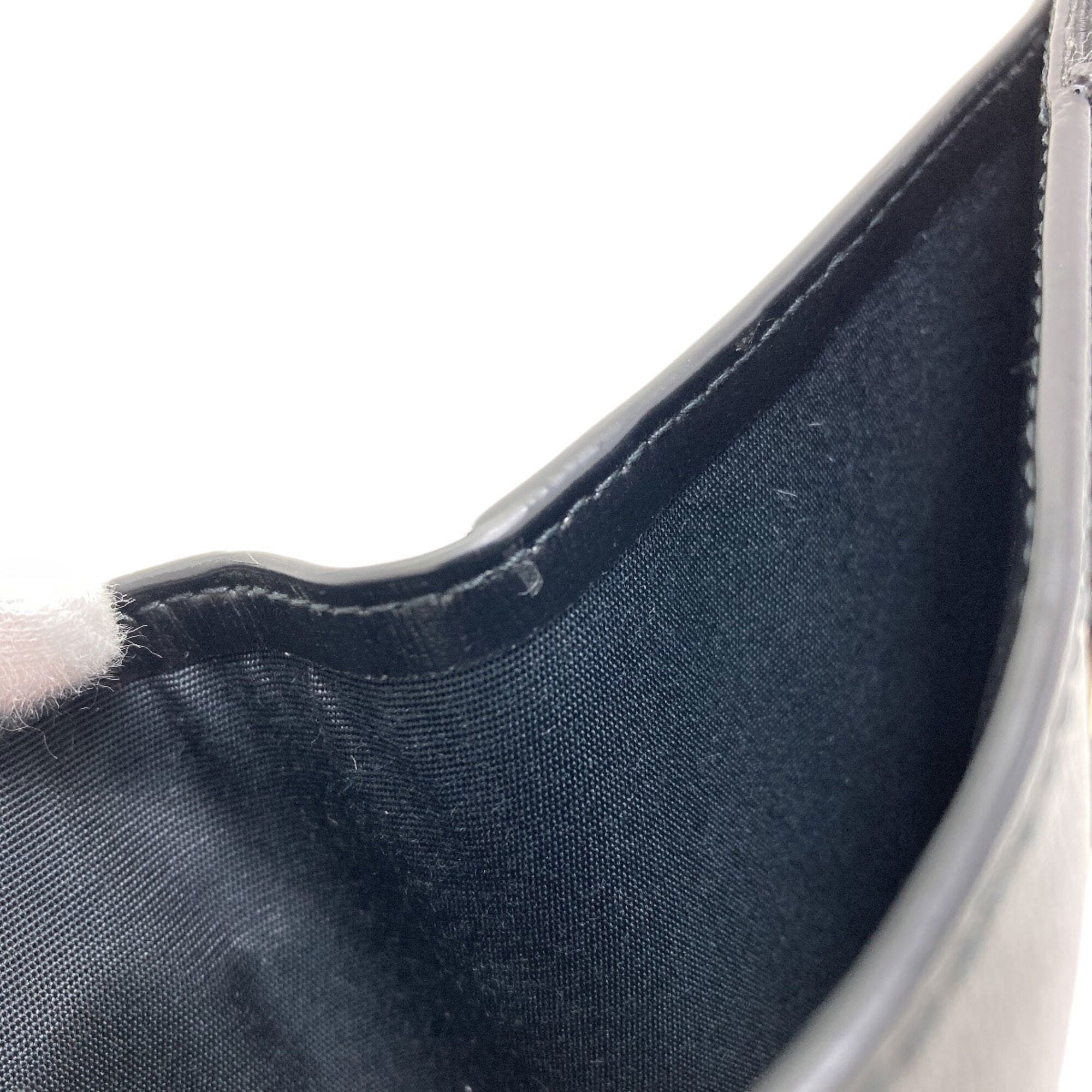 Salvatore Ferragamo Black Leather Wallet (Bi-Fold) (Pre-Owned)