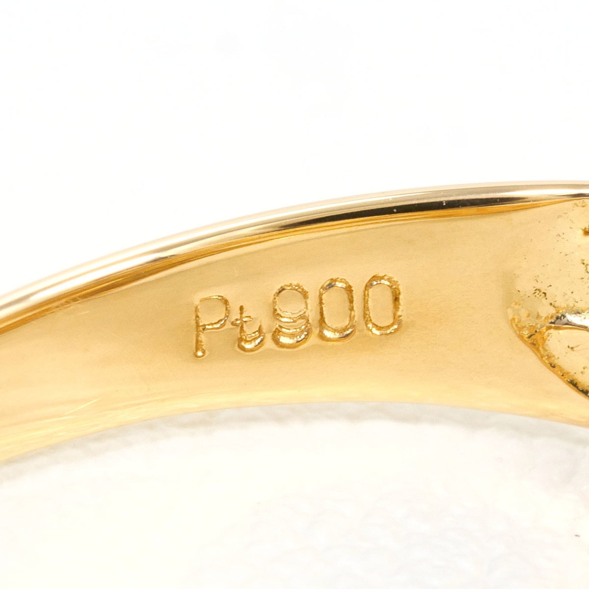 Unbranded Platinum Yellow Gold Yellow Gold (18K) Platinum 900 Band Ring (Pre-Owned)
