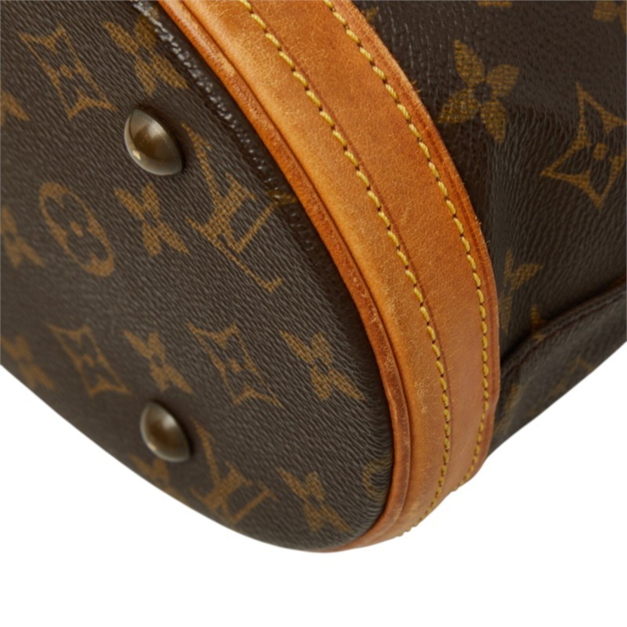 Louis Vuitton Brown Pvc Leather Pouch Shoulder Bag (Pre-Owned)