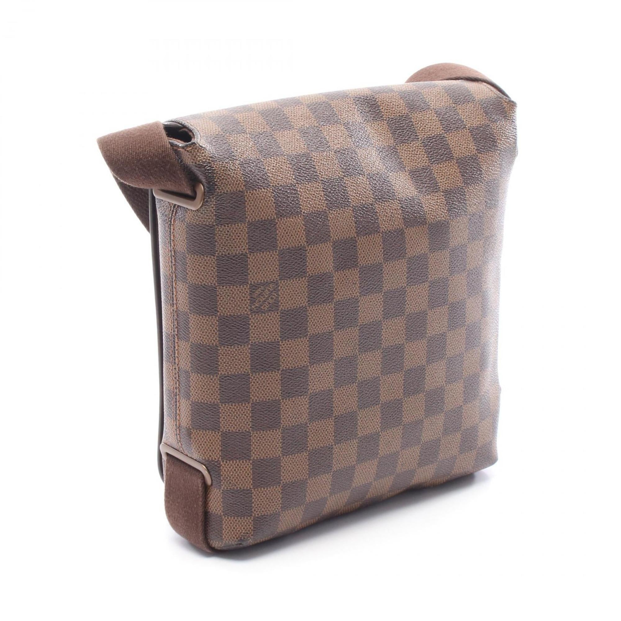Louis Vuitton Brown Damier Canvas Coated Canvas Leather Handbag Shoulder Bag (Pre-Owned)