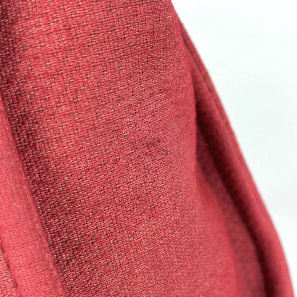 Chanel Deauville Red Color Canvas Leather Tote Bag (Pre-Owned)