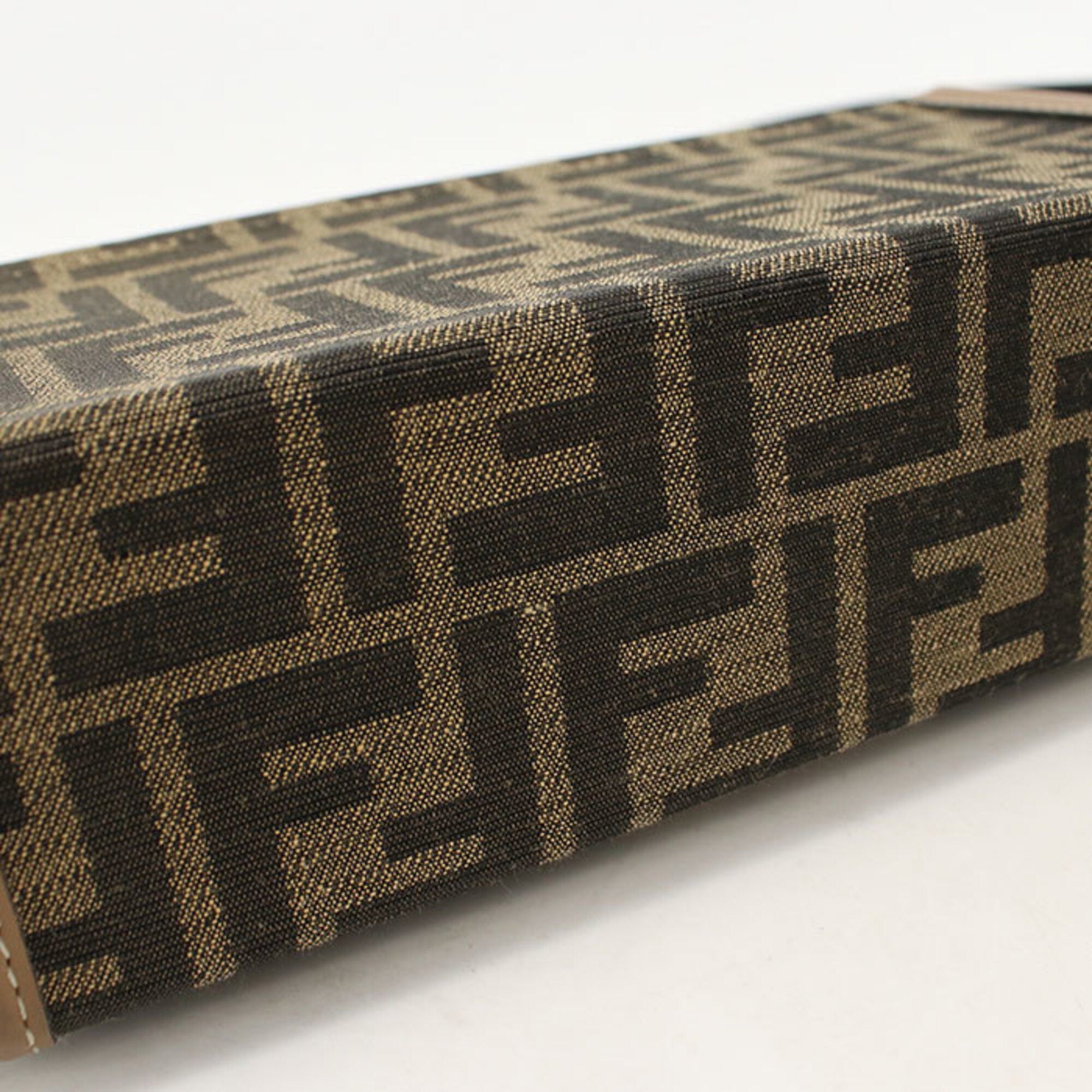 Fendi Brown Jacquard Handbag (Pre-Owned)