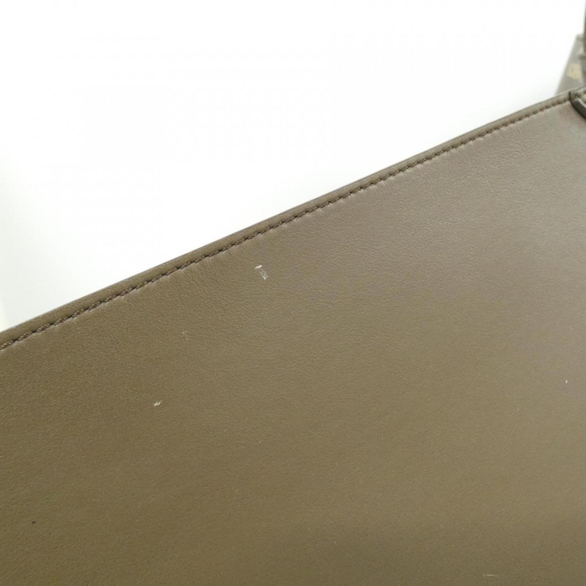 Loewe Brown Leather Handbag Tote Bag (Pre-Owned)