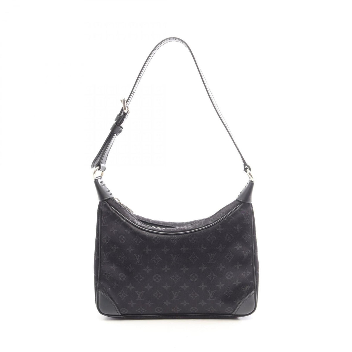 Louis Vuitton Black Noir Fabric Leather Handbag (Pre-Owned)