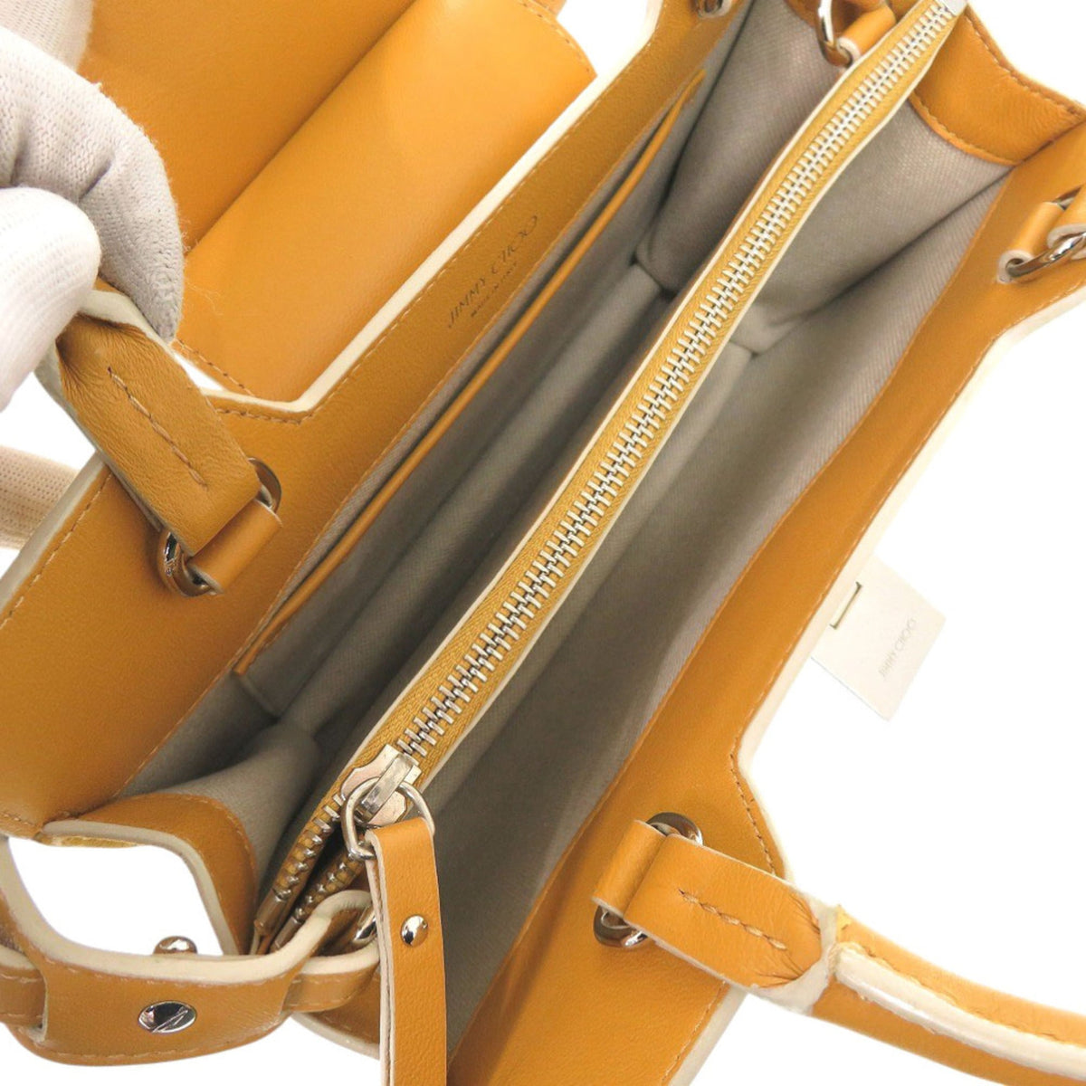 Jimmy Choo Yellow Suede Handbag Shoulder Bag (Pre-Owned)