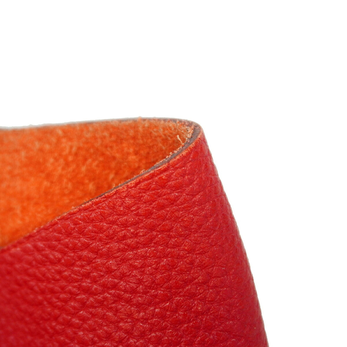 Hermes Rouge Casaque Taurillon Clemence Leather Handbag (Pre-Owned)