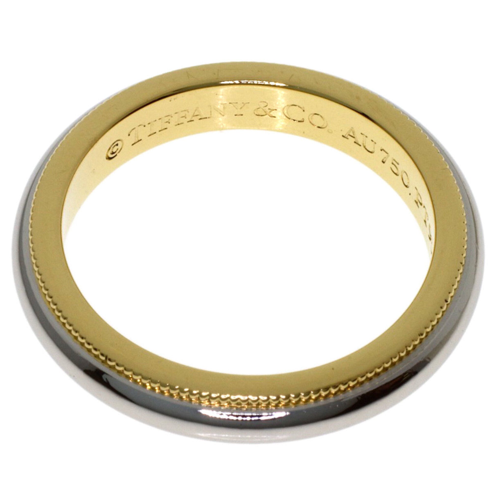 Tiffany Platinum Yellow Gold Yellow Gold (18K) Platinum 950 Band Ring (Pre-Owned)