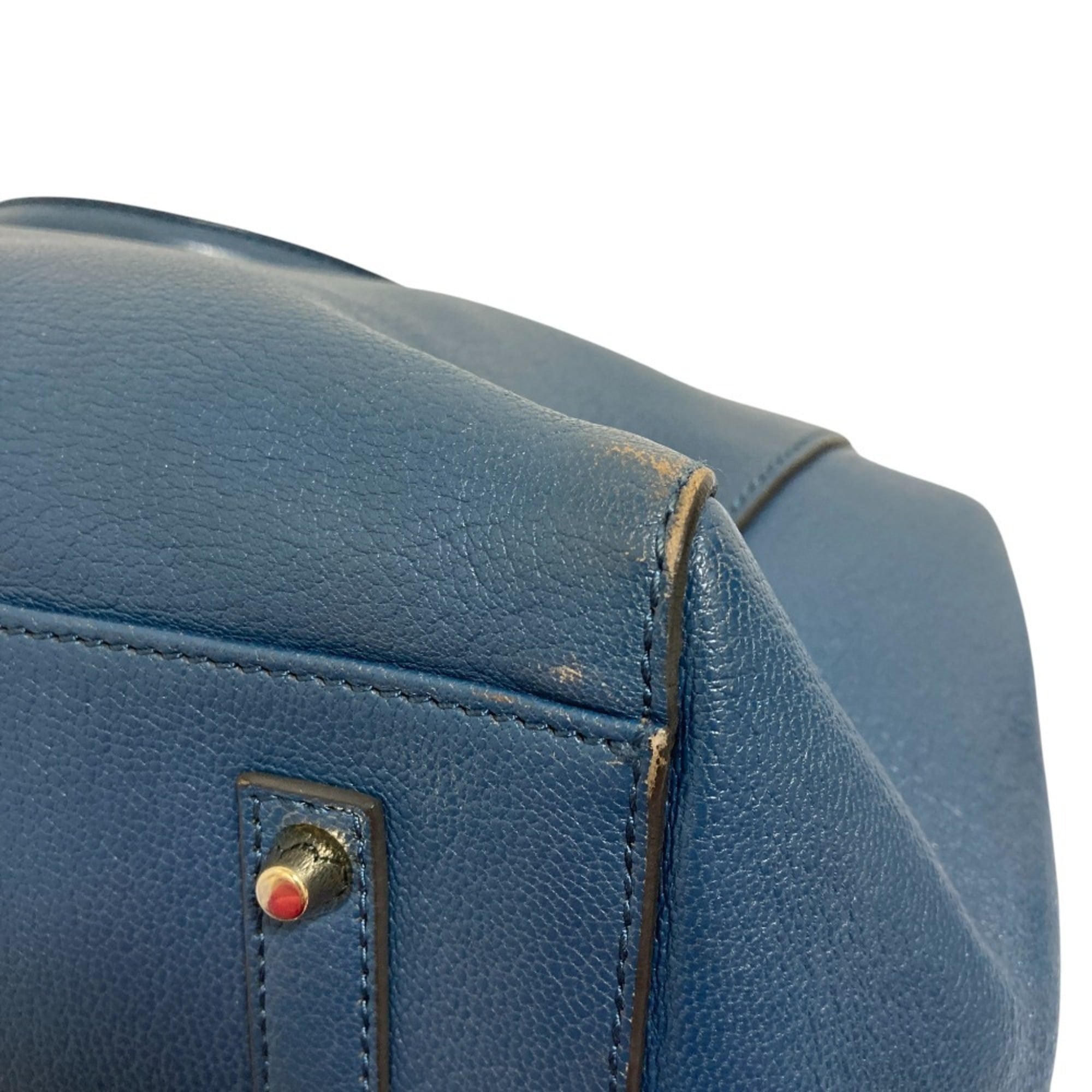 Anya Hindmarch Blue Handbag Shoulder Bag (Pre-Owned)