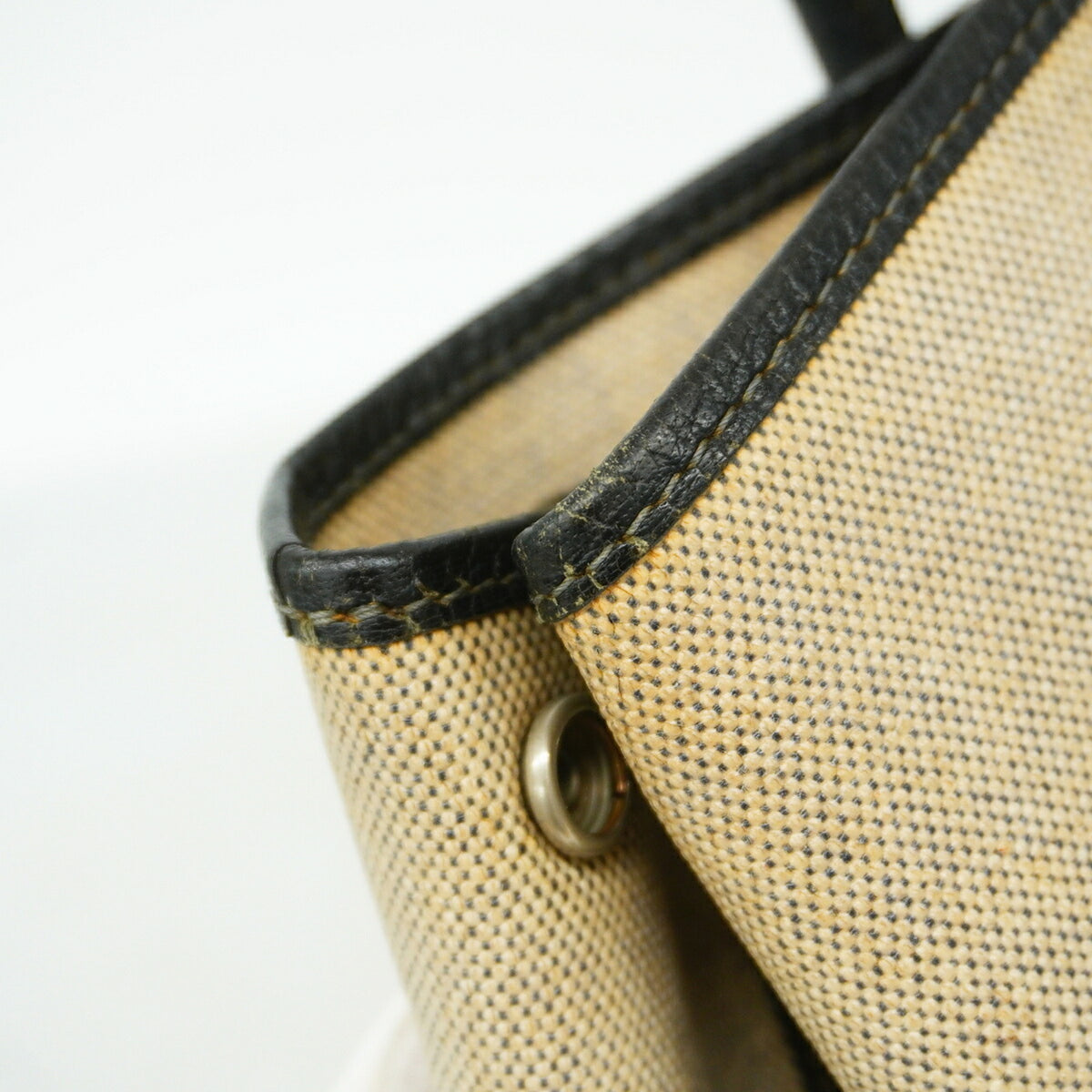 Hermes Black Toile H Tote Bag (Pre-Owned)