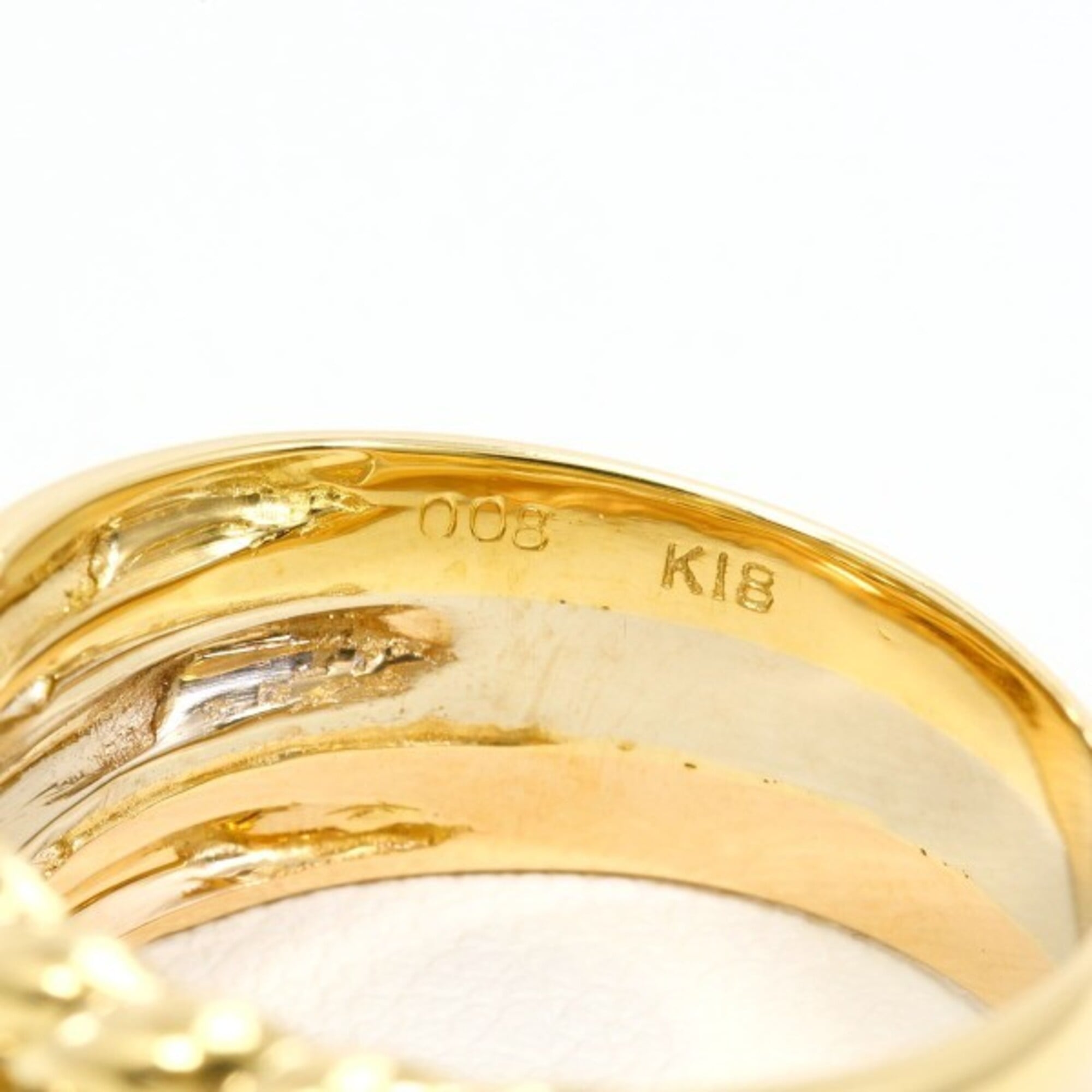 Unbranded Pink Gold White Gold Yellow Gold Yellow Gold (18K) Pink Gold (18K) White Gold (18K) Band Ring (Pre-Owned)
