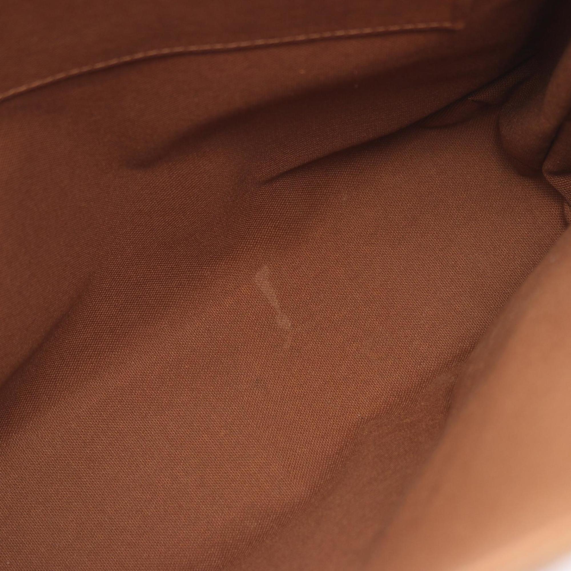 Louis Vuitton Brown Coated Canvas Leather Tote Bag (Pre-Owned)