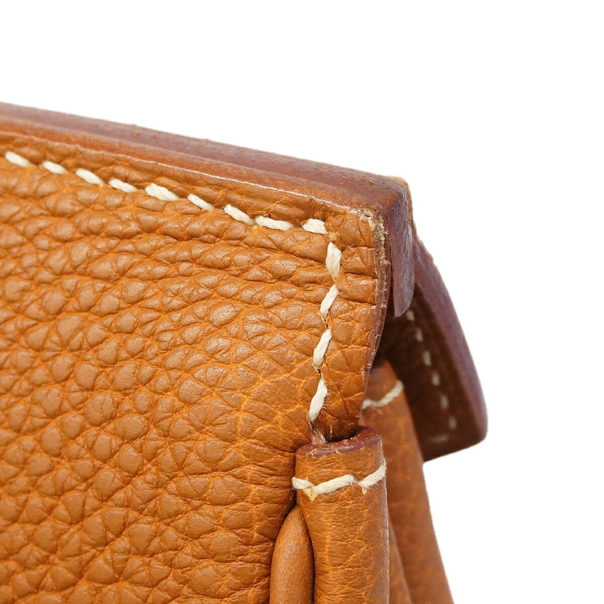 Hermes Gold Togo Leather Handbag (Pre-Owned)