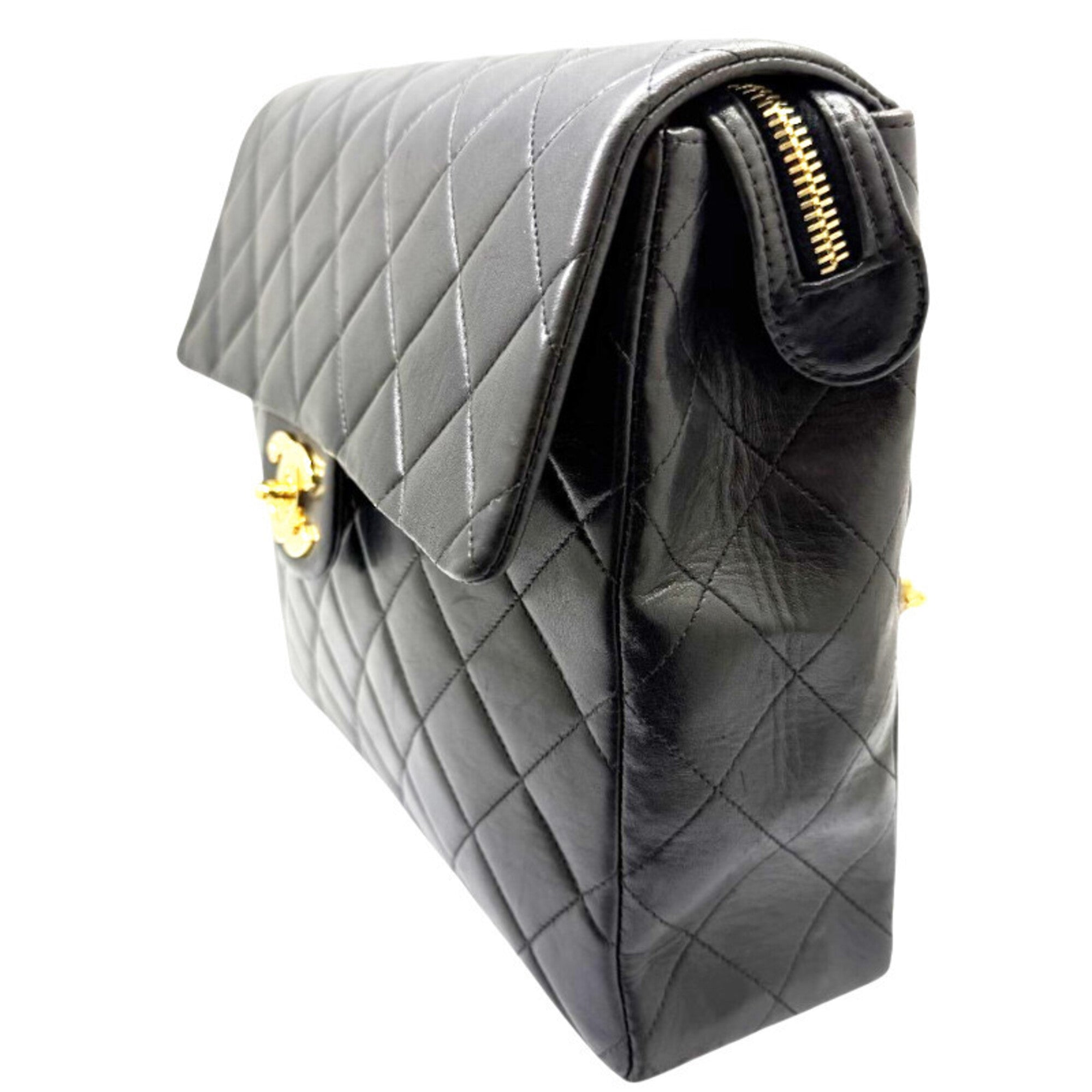 Chanel Black Leather Backpack (Pre-Owned)