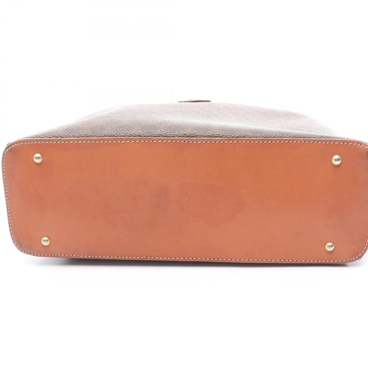 Celine Brown Coated Canvas Leather Handbag (Pre-Owned)