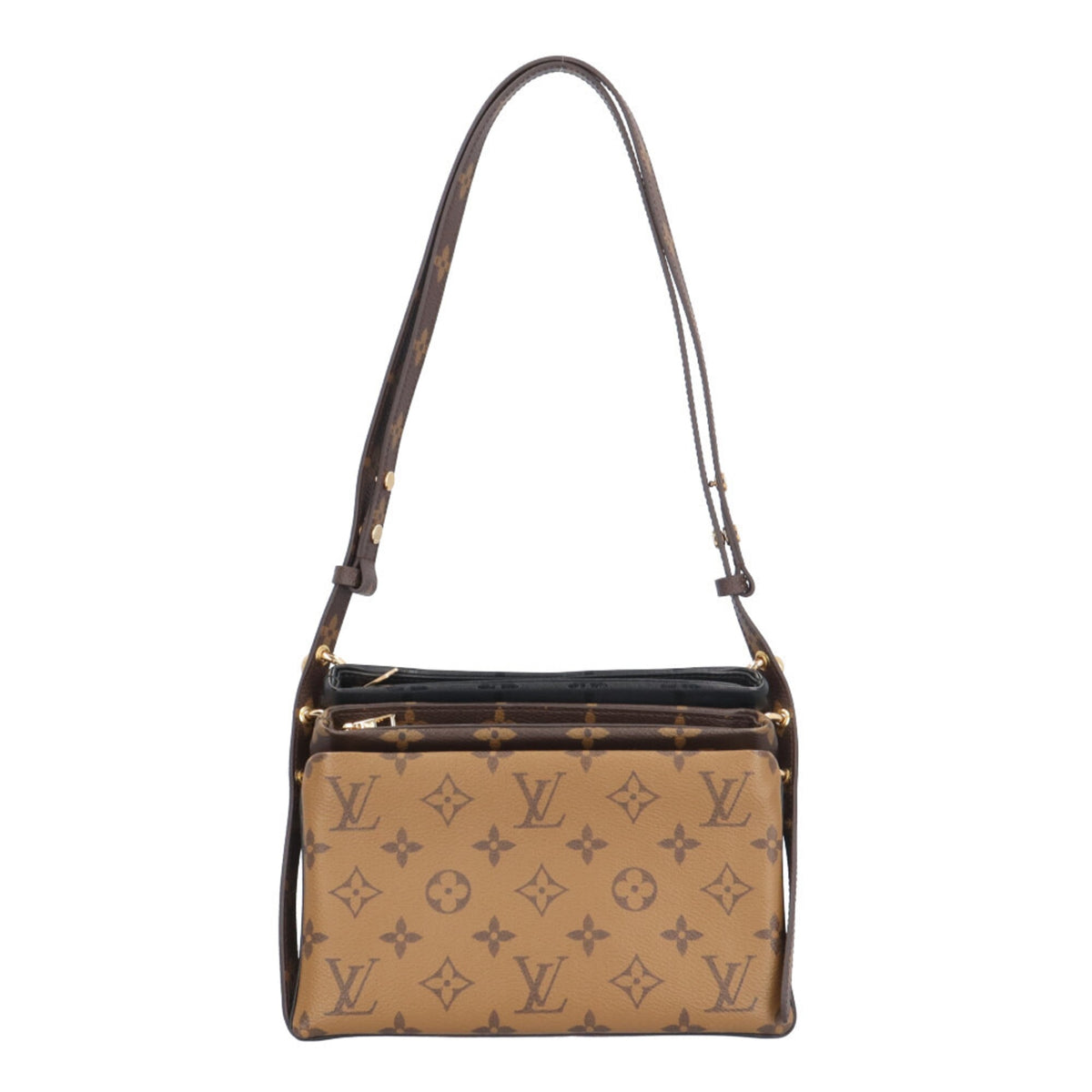Louis Vuitton Monogram Brown Monogram Monogram Reverse Monogram Monogram Reverse Pochette Shoulder Bag (Pre-Owned)