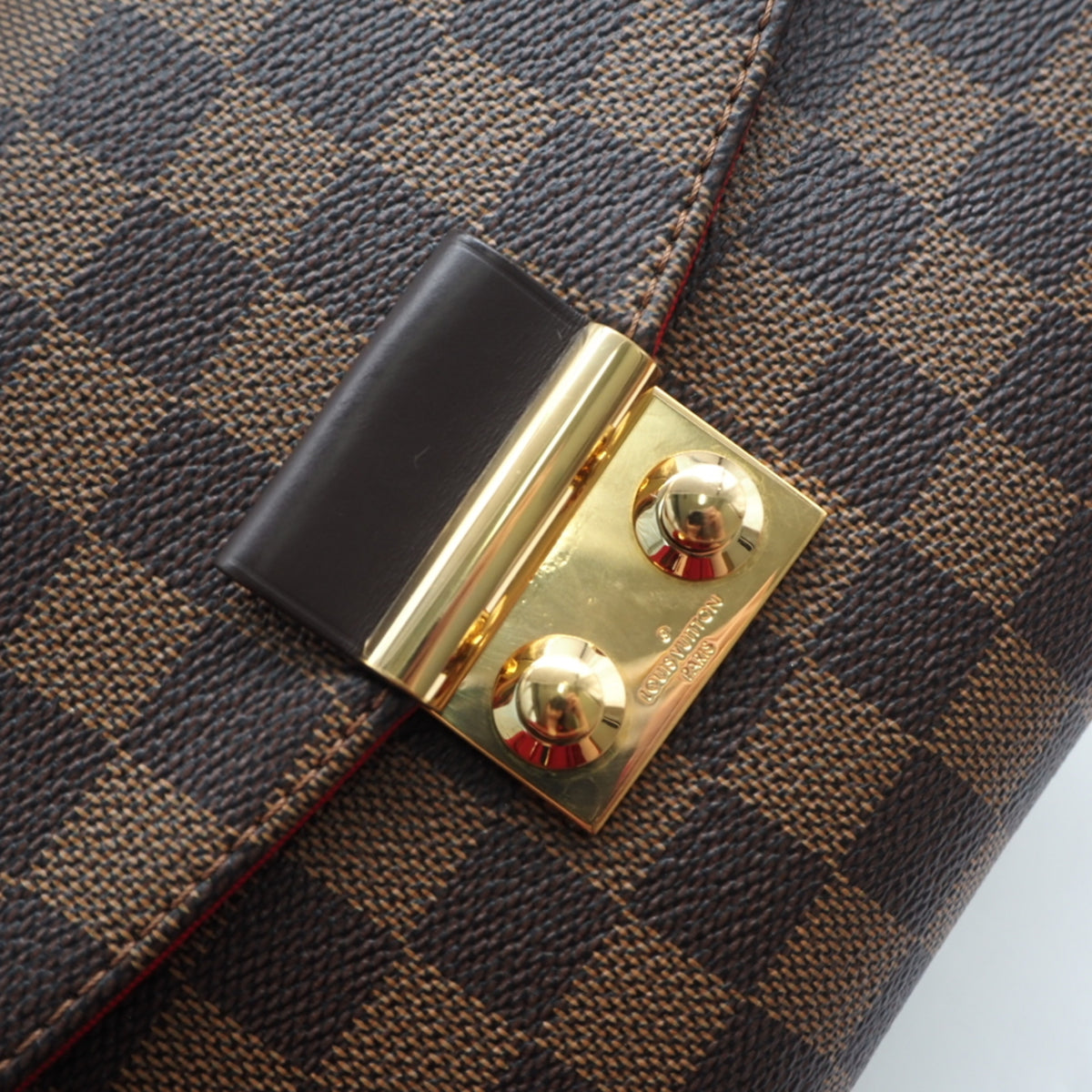 Louis Vuitton Beige Black Brown Damier Canvas Damier Canvas Shoulder Bag (Pre-Owned)