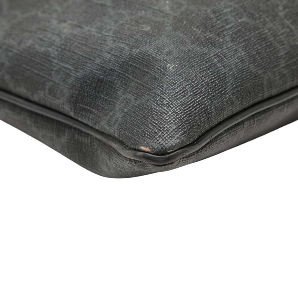 Gucci Black Gray Gg Supreme Shoulder Bag (Pre-Owned)