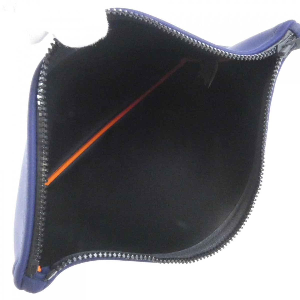 Hermes Black Blue Polyamide Handbag Pouch (Pre-Owned)