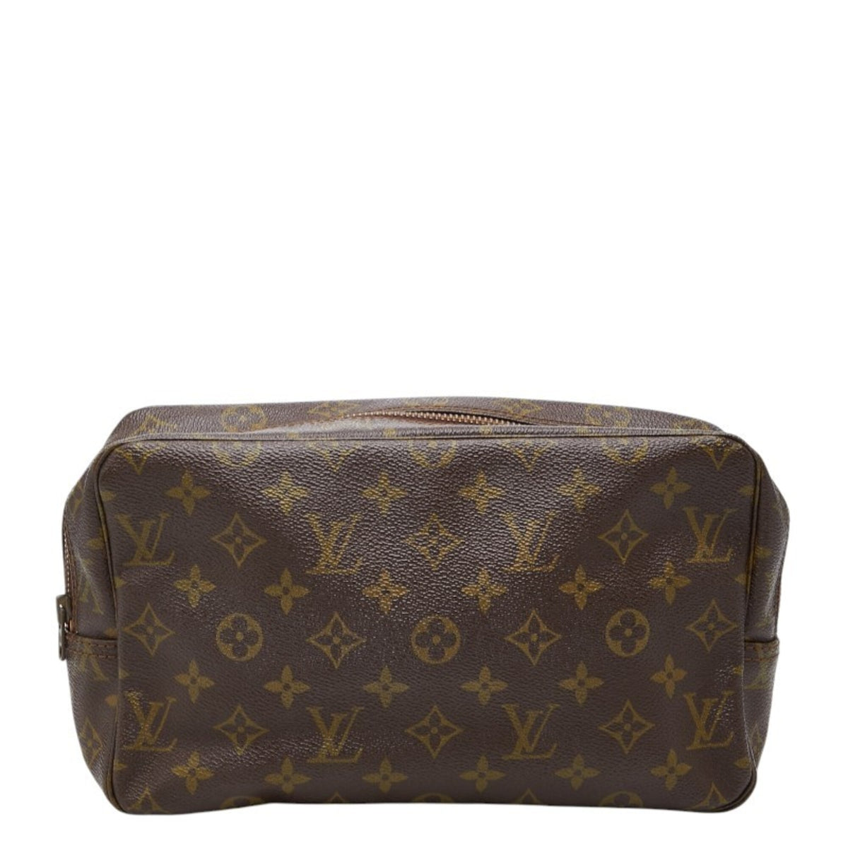 Louis Vuitton Brown Pvc Leather Clutch Bag (Pre-Owned)