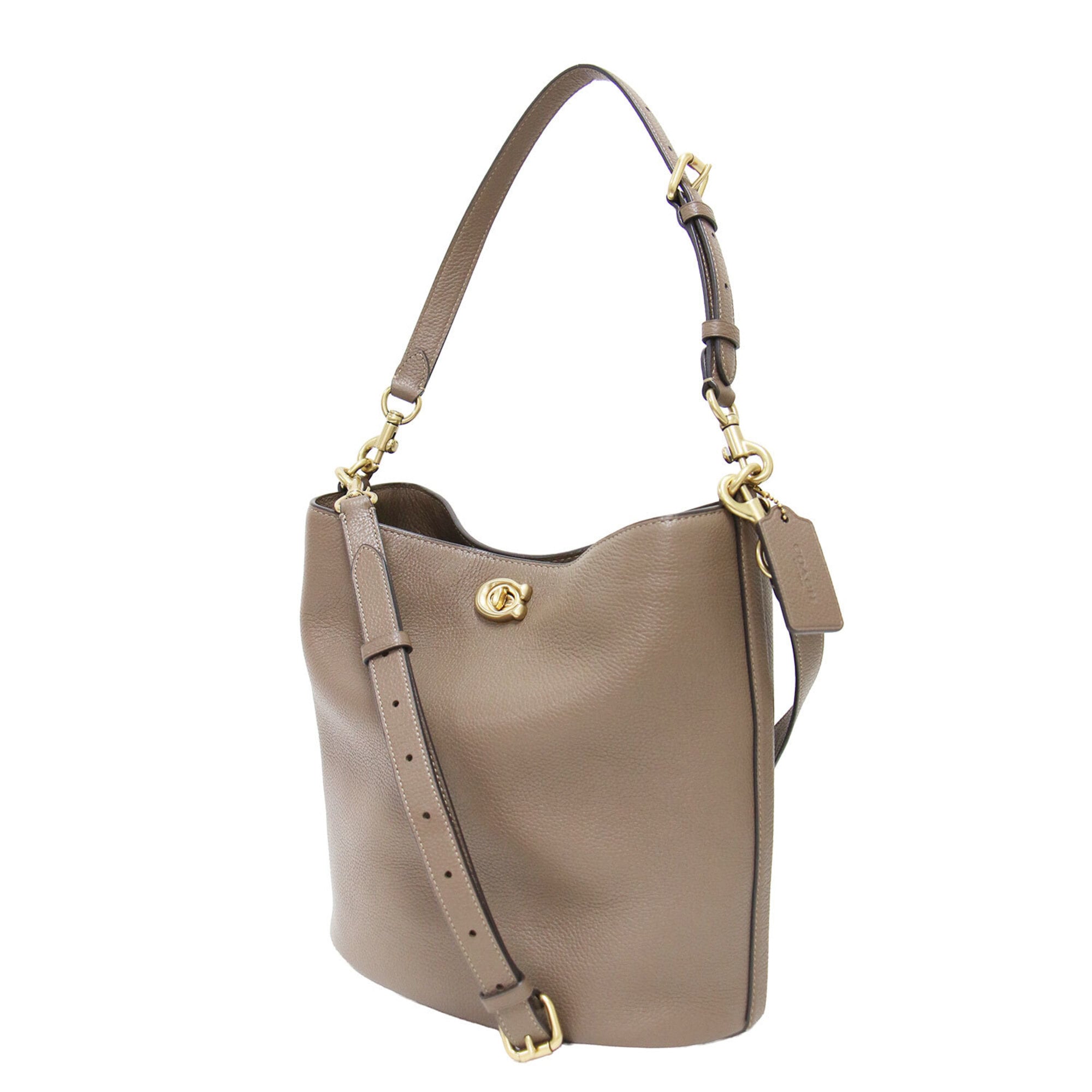 Coach Brown Leather Shoulder Bag (Pre-Owned)