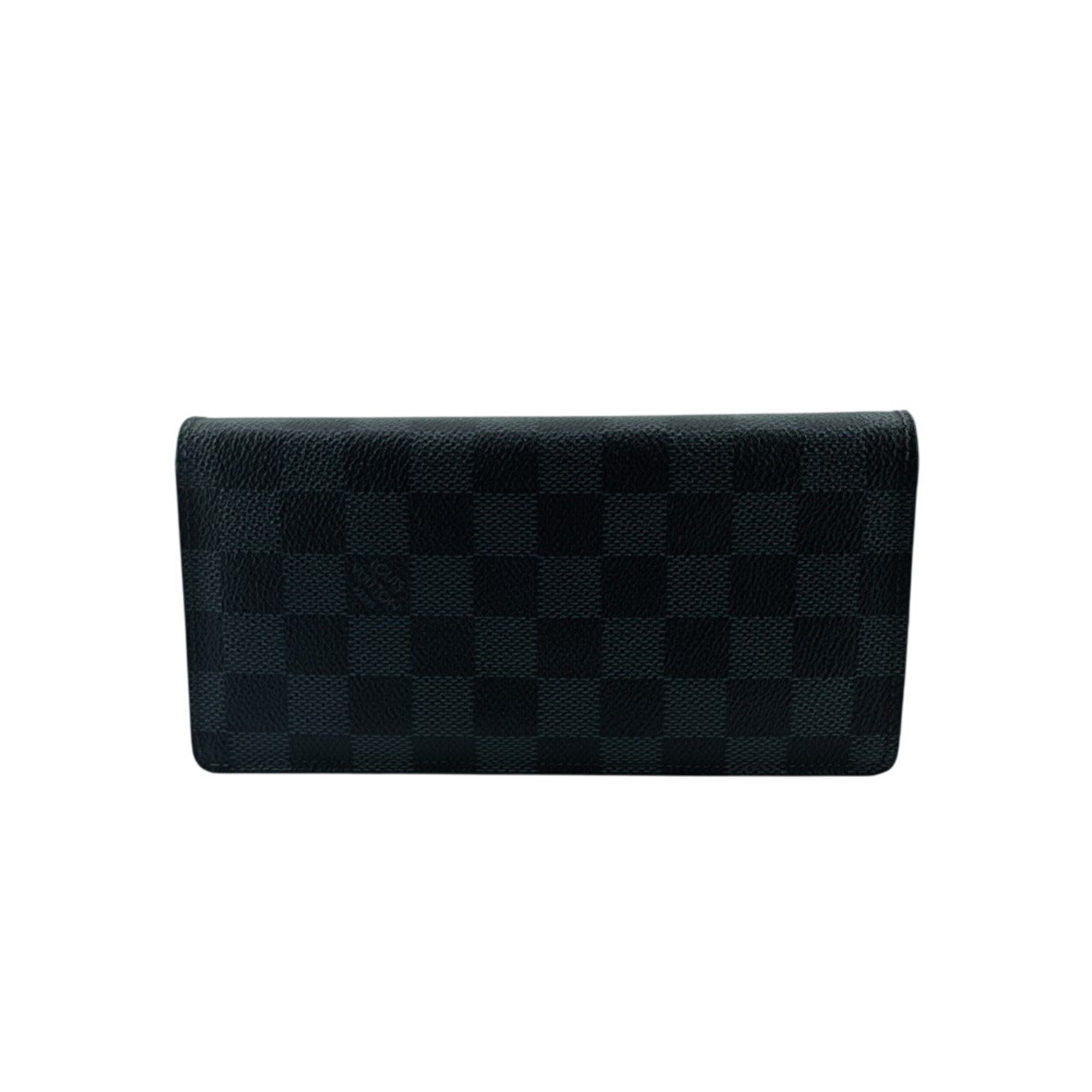 Louis Vuitton Black Damier Graphite Long Wallet (Bi-Fold) (Pre-Owned)