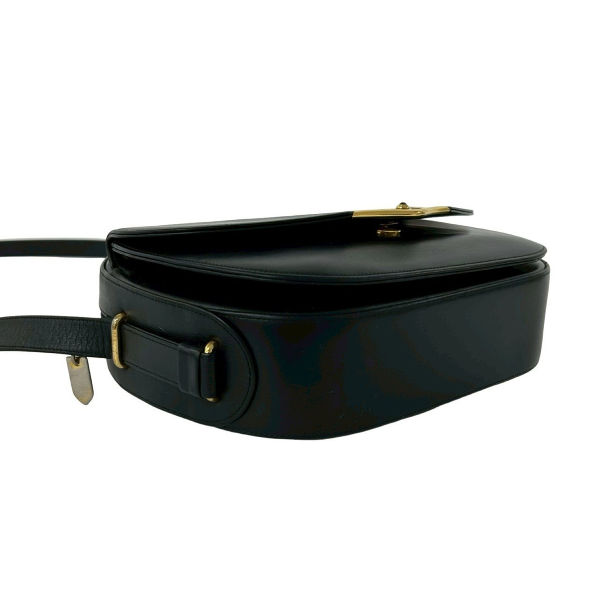 Cartier Black Leather Pochette Shoulder Bag (Pre-Owned)