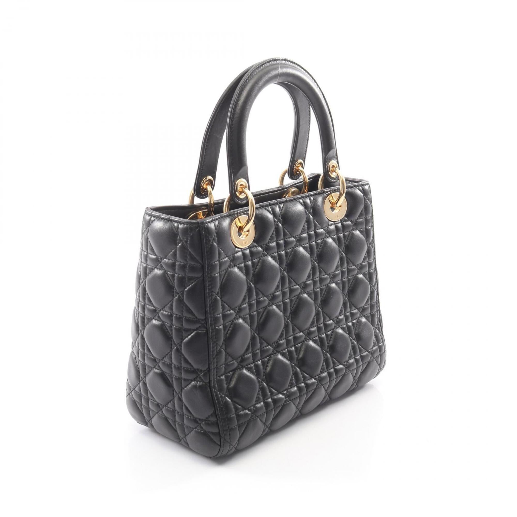 Christian Dior Black Leather Handbag (Pre-Owned)