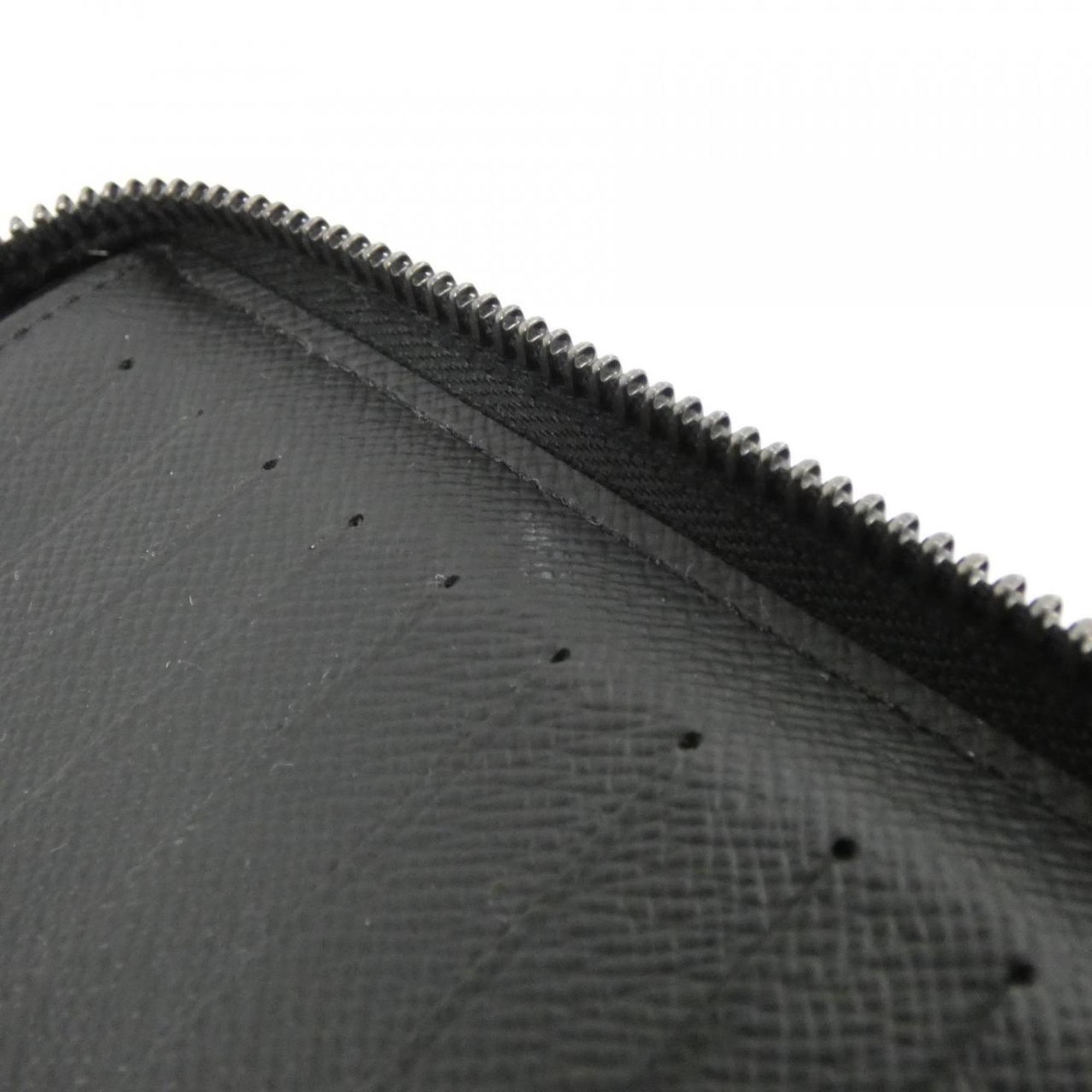 Louis Vuitton Black Coated Canvas Long Wallet (Bi-Fold) (Pre-Owned)