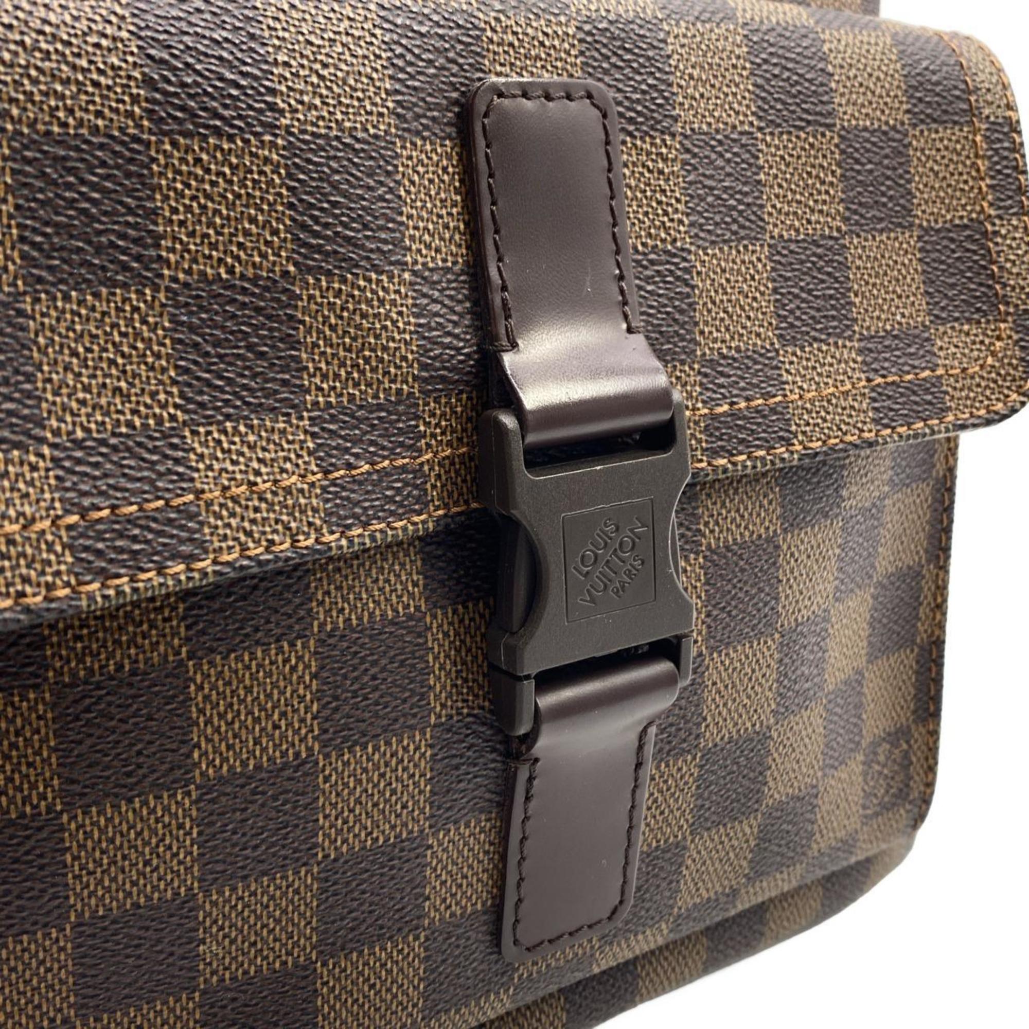 Louis Vuitton Ebene Coated Canvas Pochette Shoulder Bag (Pre-Owned)