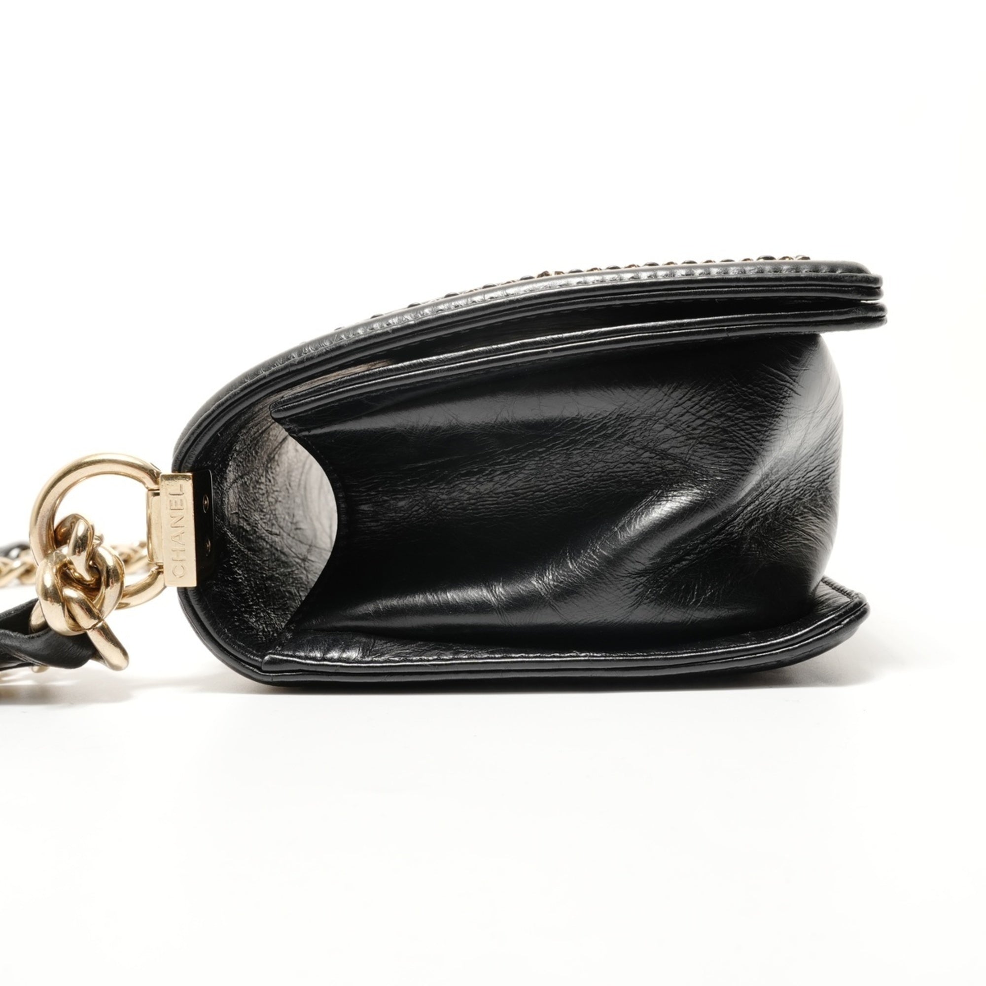 Chanel Boy Chanel Black Shoulder Bag (Pre-Owned)