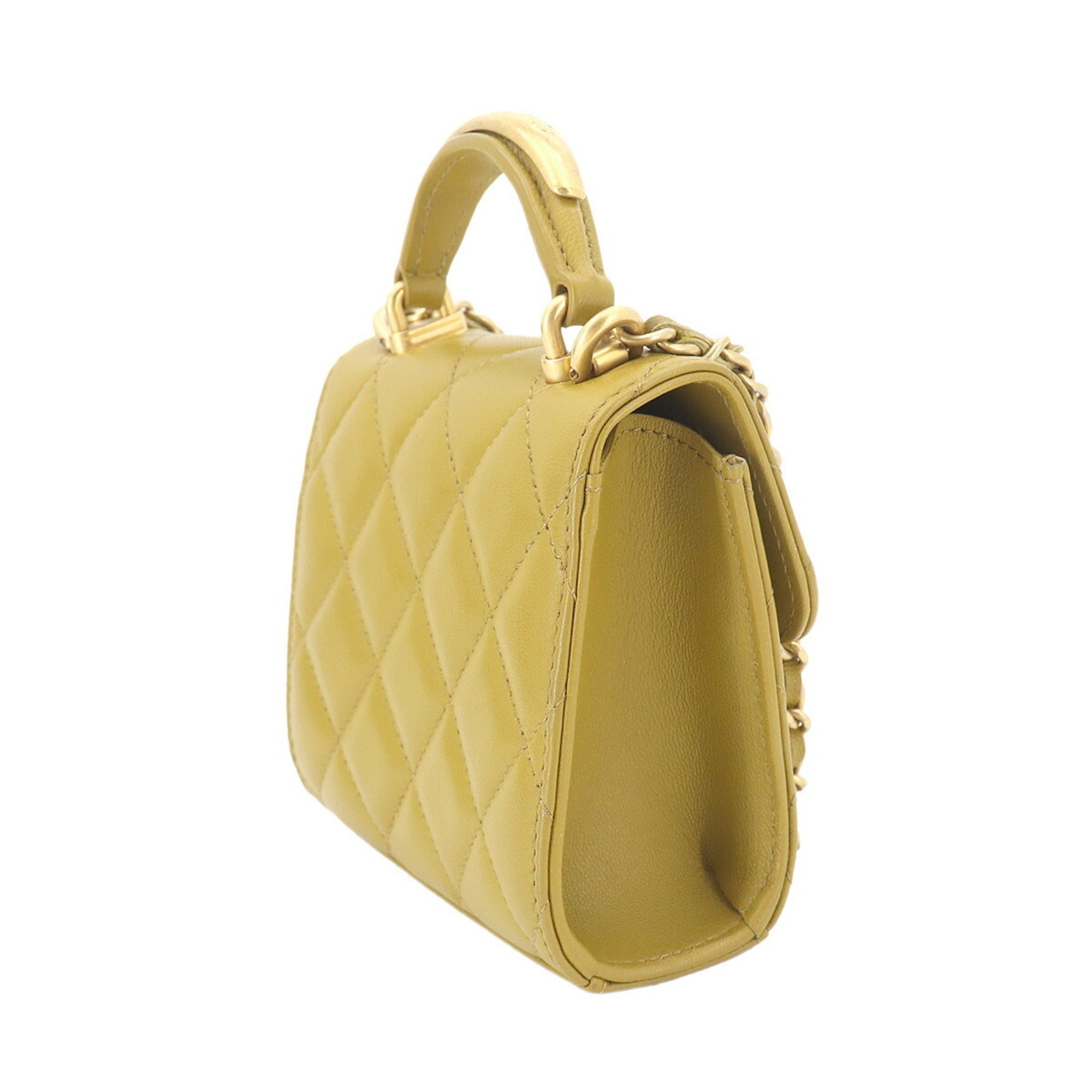 Chanel Green Handbag Shoulder Bag (Pre-Owned)