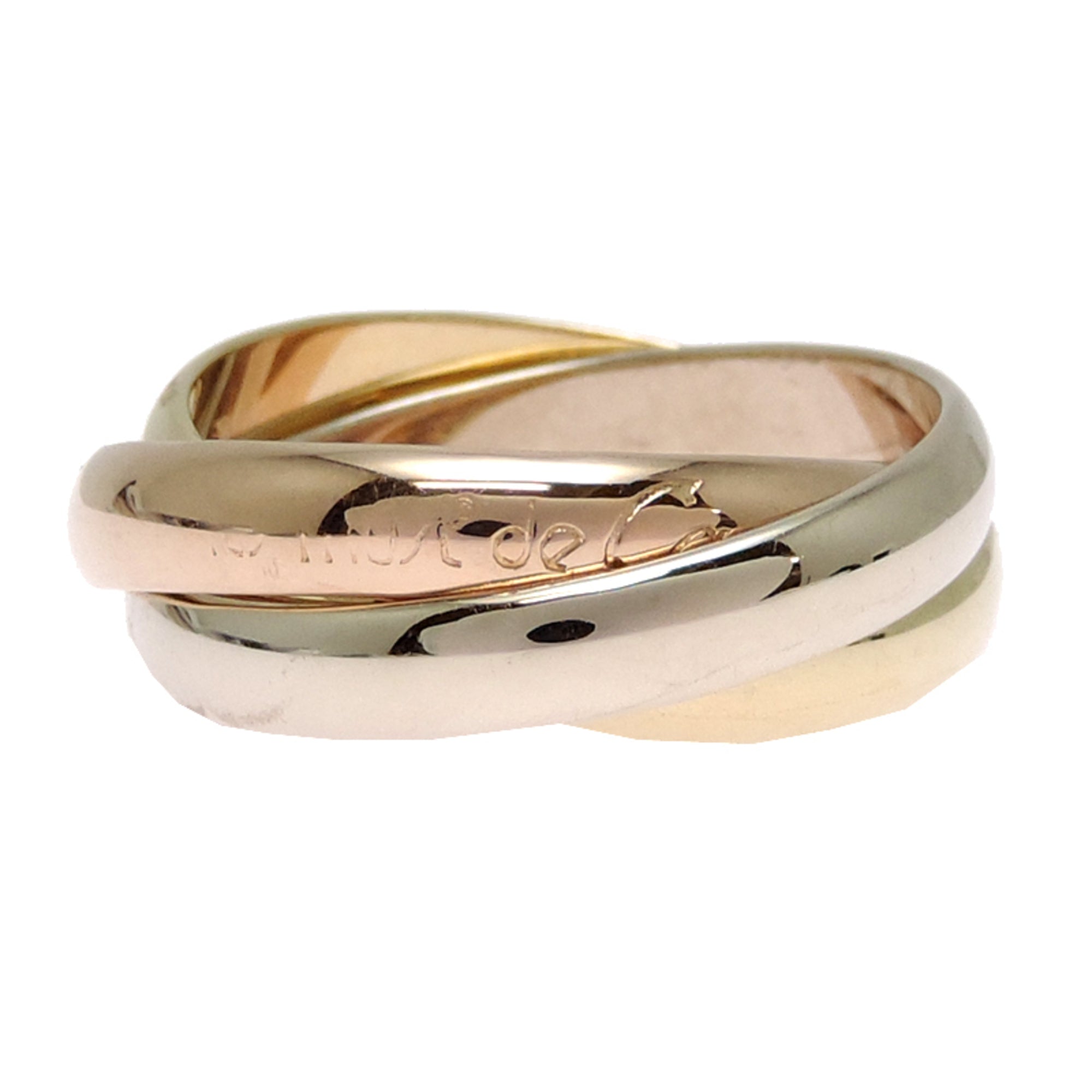 Cartier Gold Silver Pink Yellow Gold (18K) Pink Gold (18K) White Gold (18K) Band Ring (Pre-Owned)