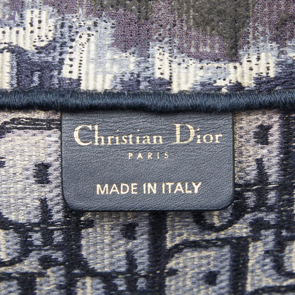 Christian Dior Navy Canvas Handbag Tote Bag (Pre-Owned)