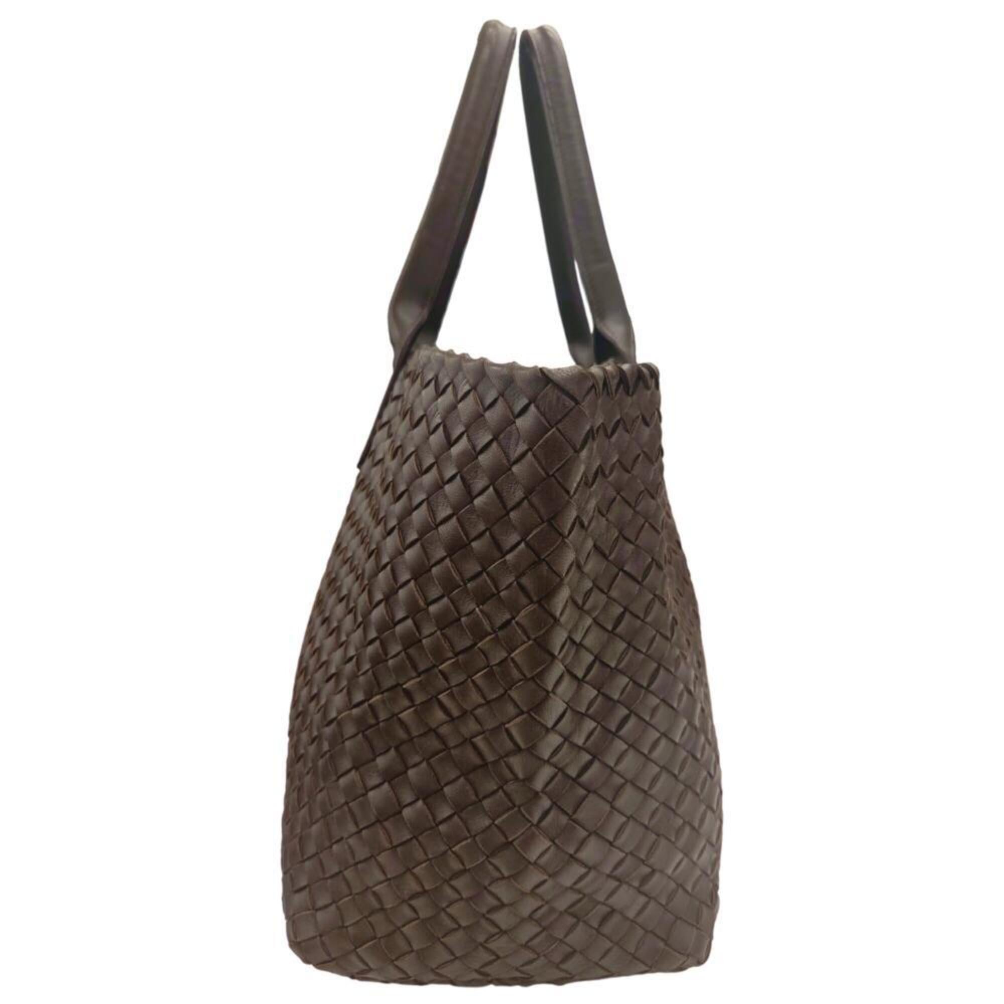 Bottega Veneta Brown Leather Pouch Tote Bag (Pre-Owned)