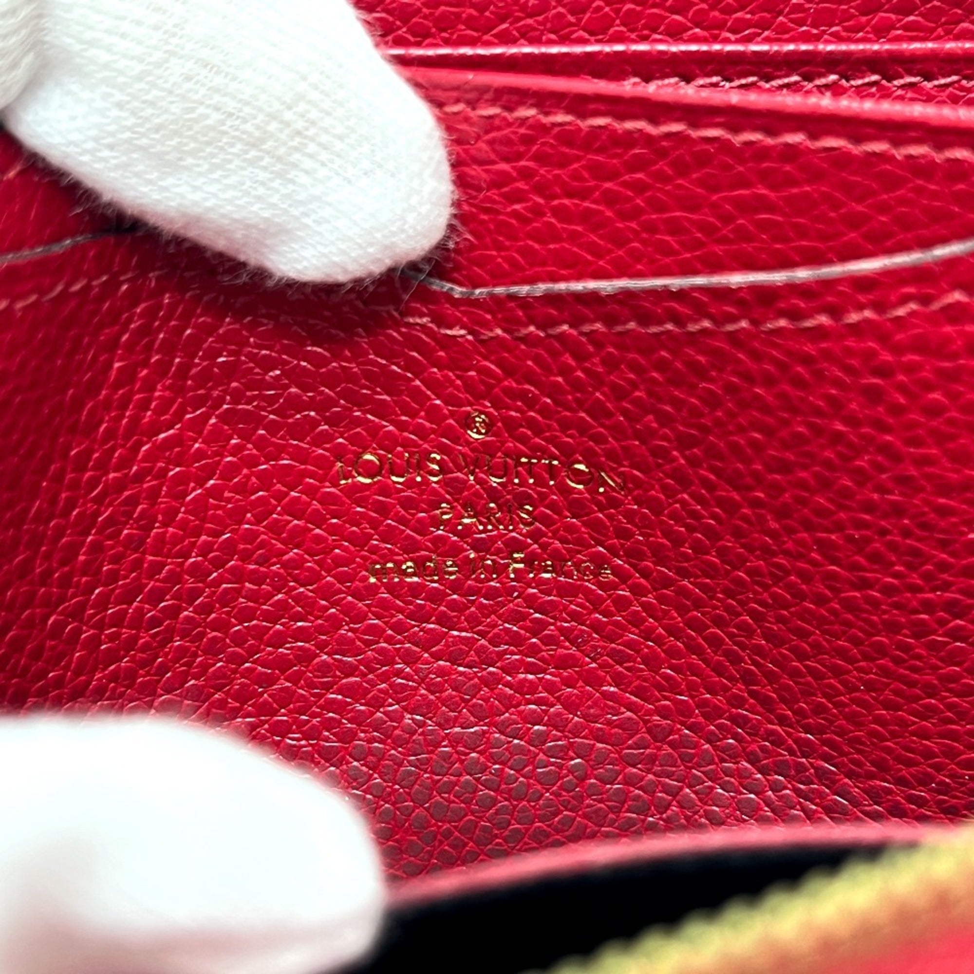 Louis Vuitton Monogram Empreinte Red Color Monogram Empreinte Coin Purse/Coin Case (Pre-Owned)