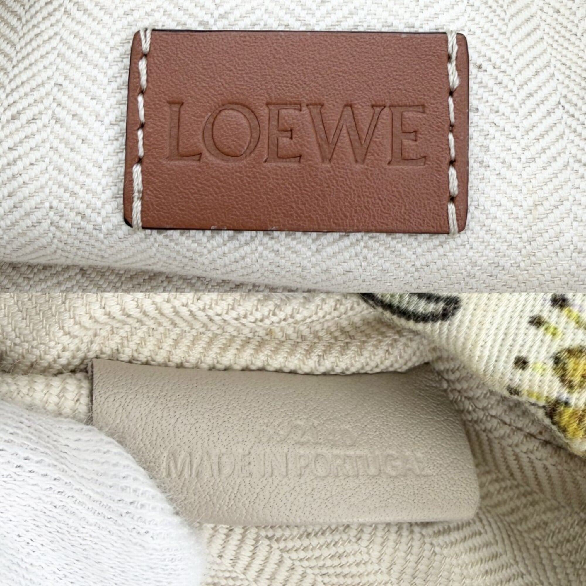 Loewe Green Multi-Color Cotton Leather Pouch (Pre-Owned)
