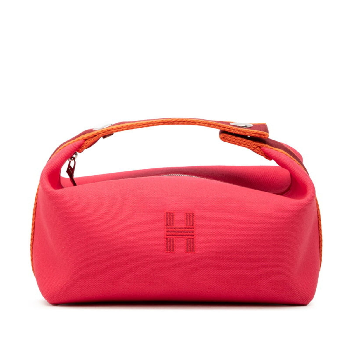 Hermes Pink Toile H Handbag Pouch (Pre-Owned)