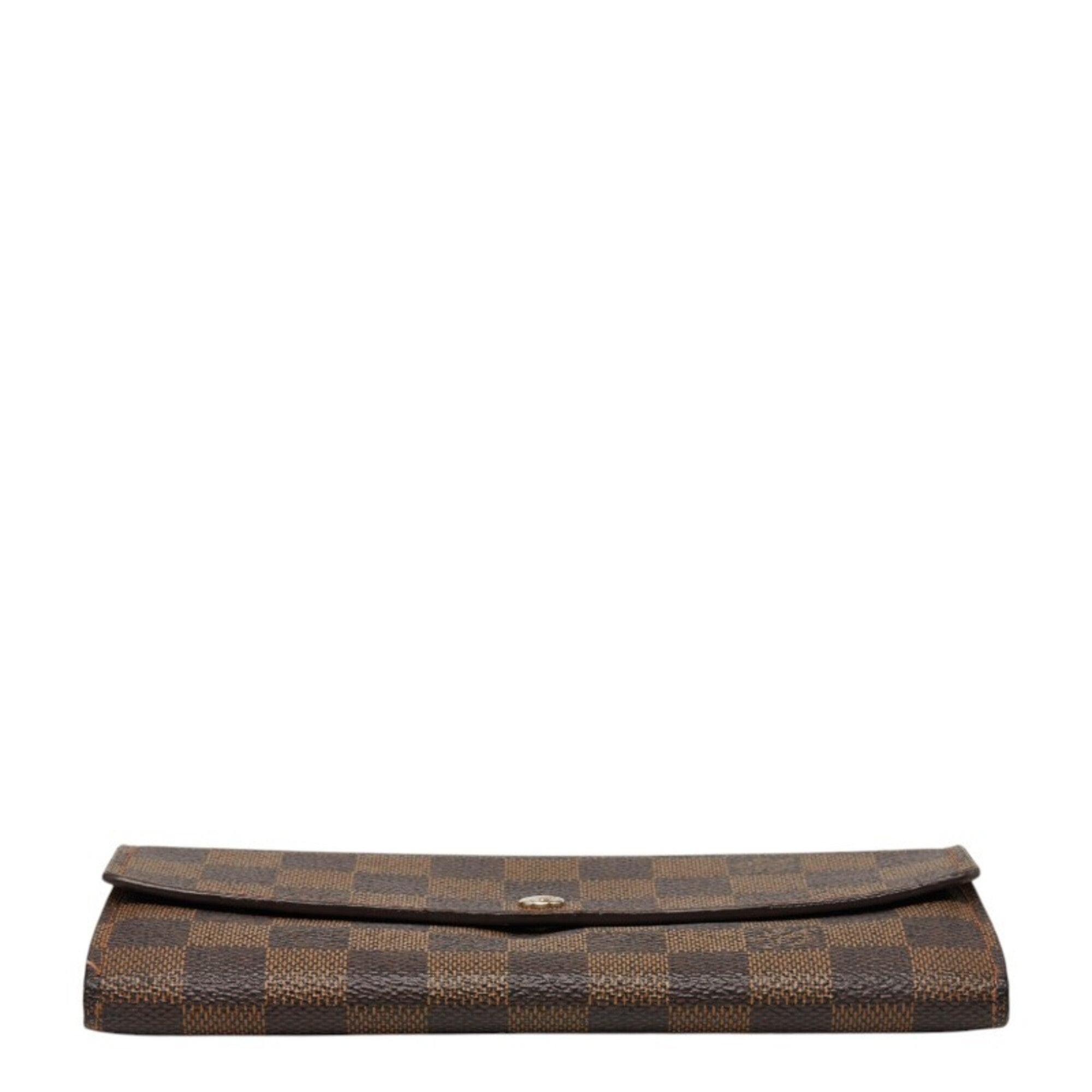 Louis Vuitton Brown Pvc Leather Long Wallet (Bi-Fold) (Pre-Owned)