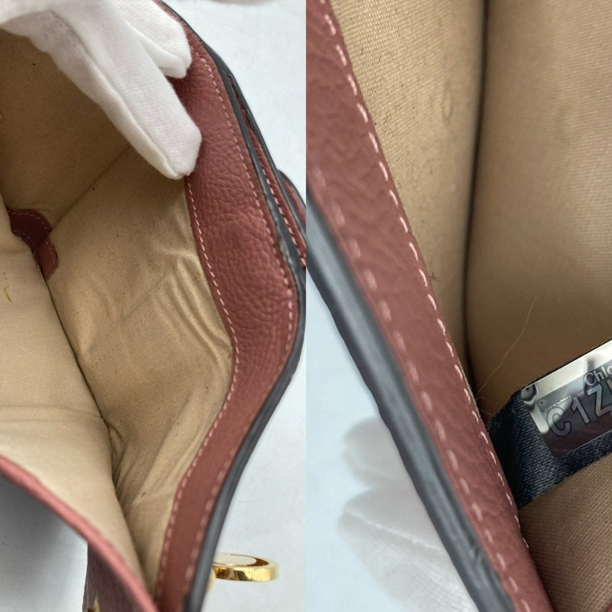Chloé Pink Leather Wallet (Tri-Fold) (Pre-Owned)