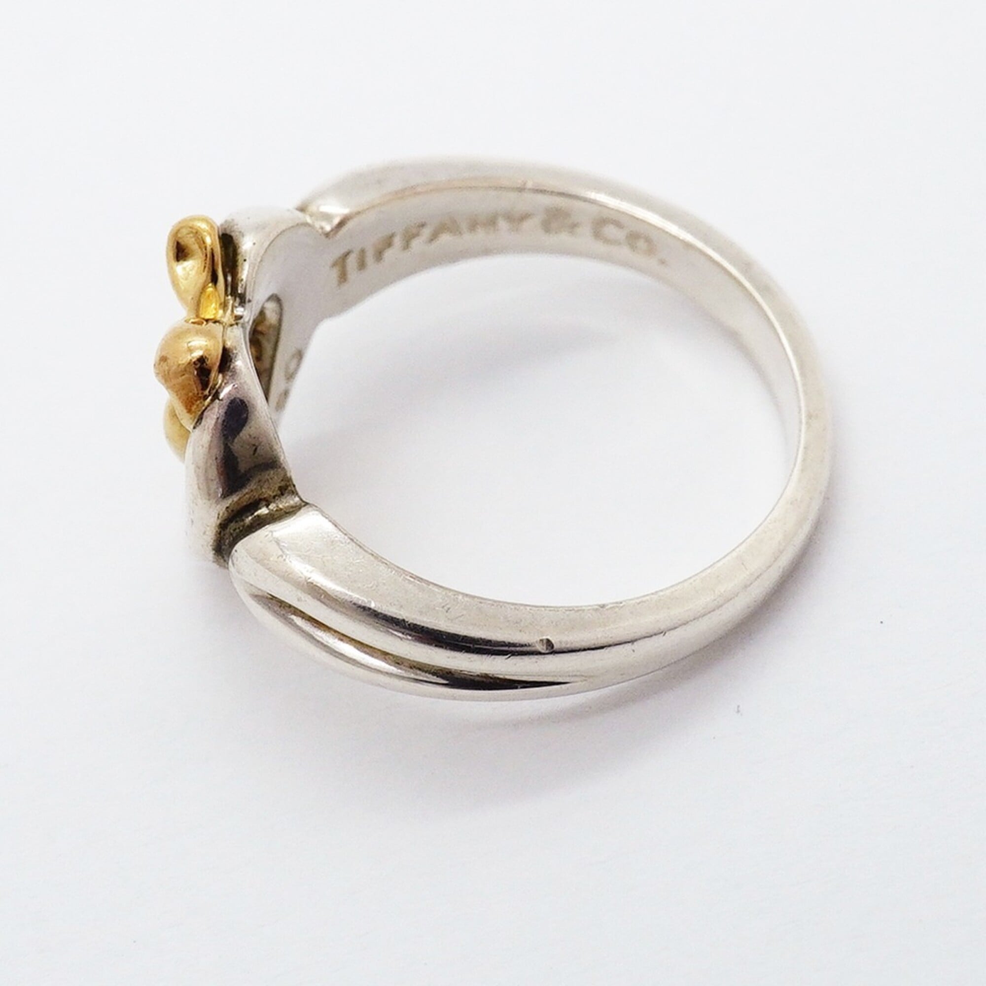 Tiffany Yellow Gold (18K) Silver 925 Band Ring (Pre-Owned)