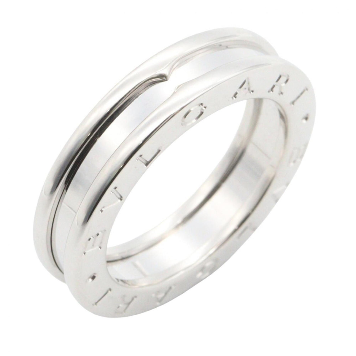 Bvlgari Silver White Gold (18K) Band Ring (Pre-Owned)