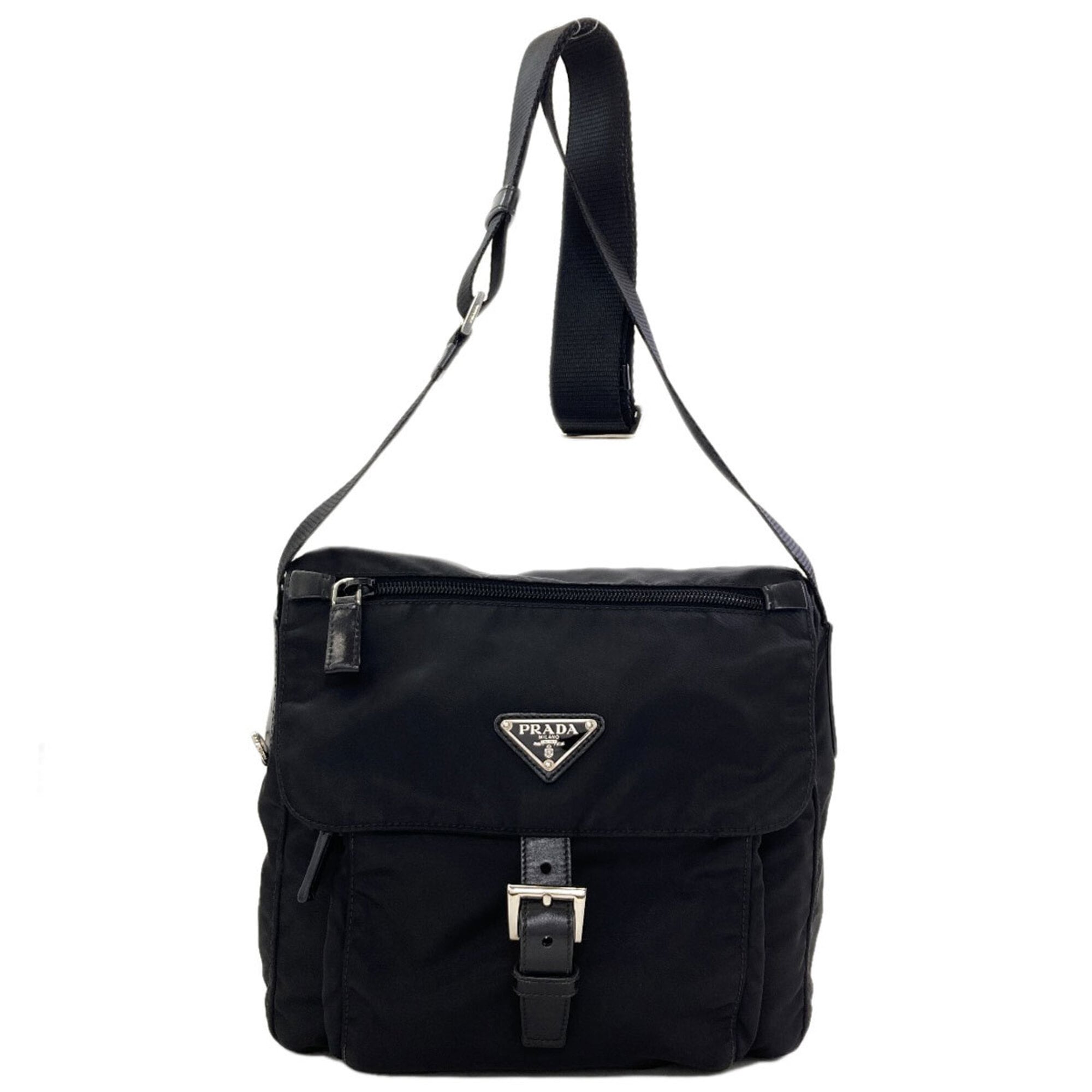 Prada Black Nylon Shoulder Bag (Pre-Owned)