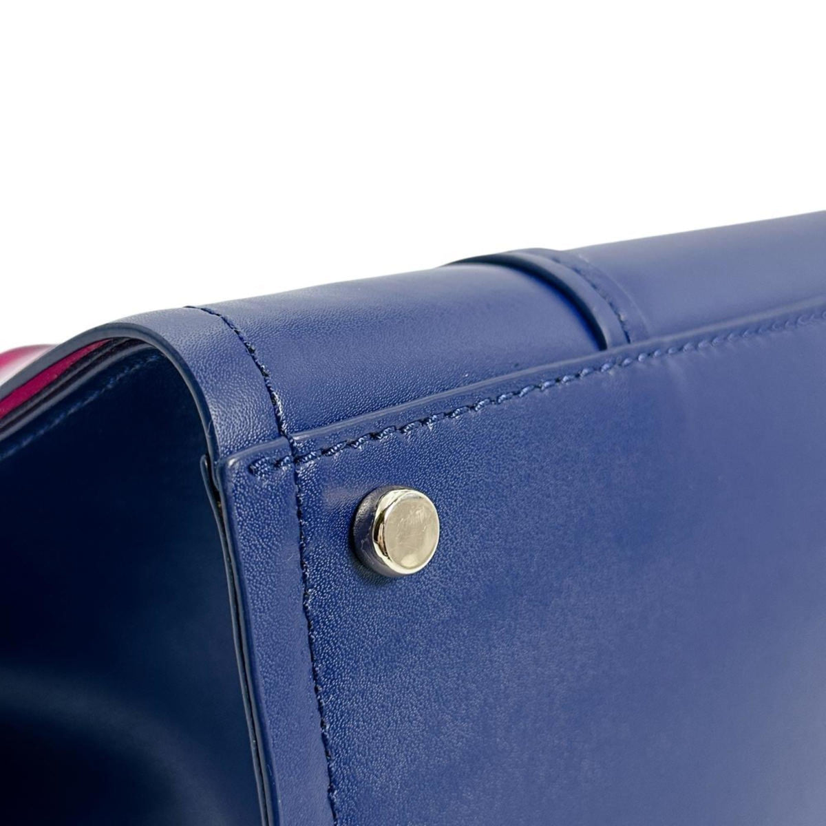 Kate Spade Blue Pink Leather Handbag (Pre-Owned)