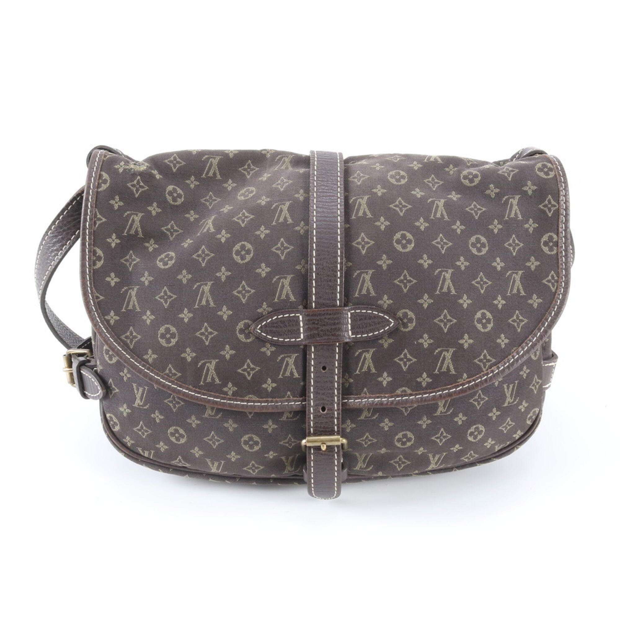 Louis Vuitton Monogram Mini Ebene Monogram Leather Canvas Handbag Shoulder Bag (Pre-Owned)