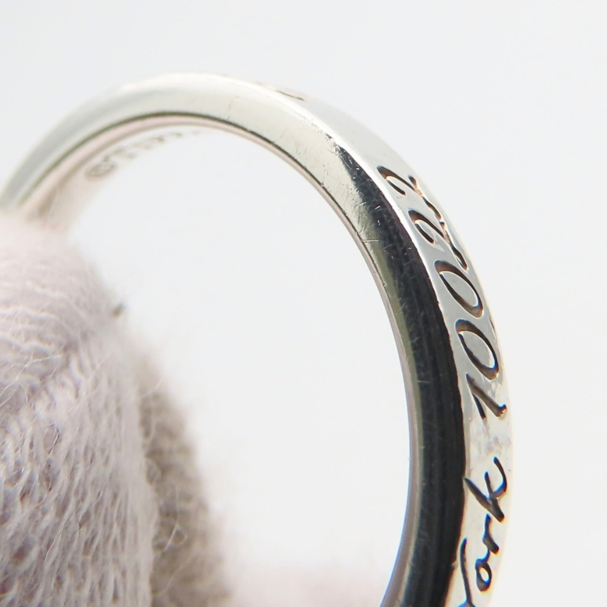 Tiffany Silver Silver 925 Band Ring (Pre-Owned)
