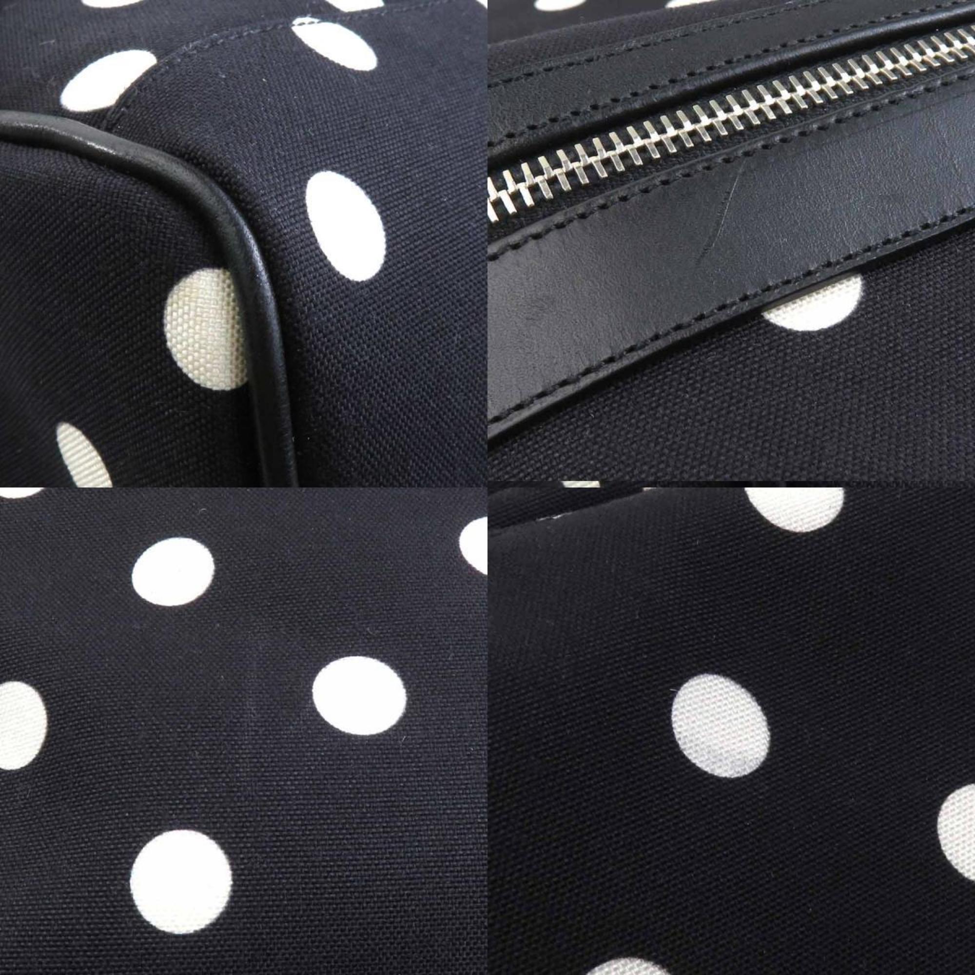 Saint Laurent Black White Nylon Backpack (Pre-Owned)