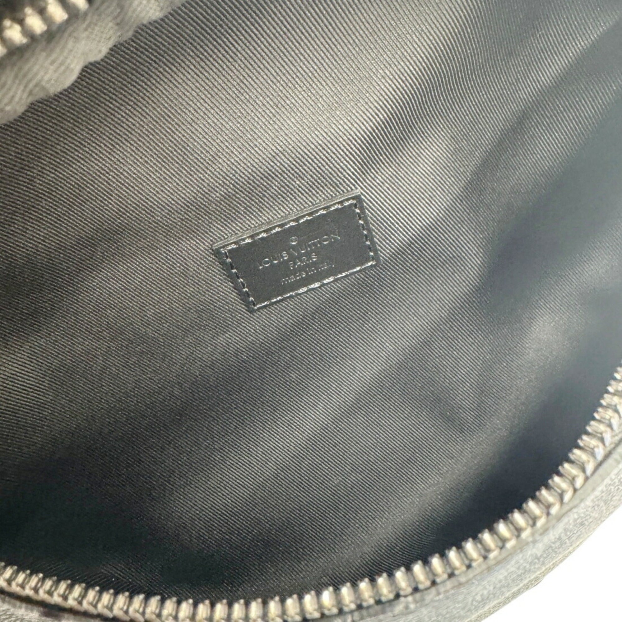Louis Vuitton Black Gray Monogram Eclipse Leather Sling Bag (Pre-Owned)